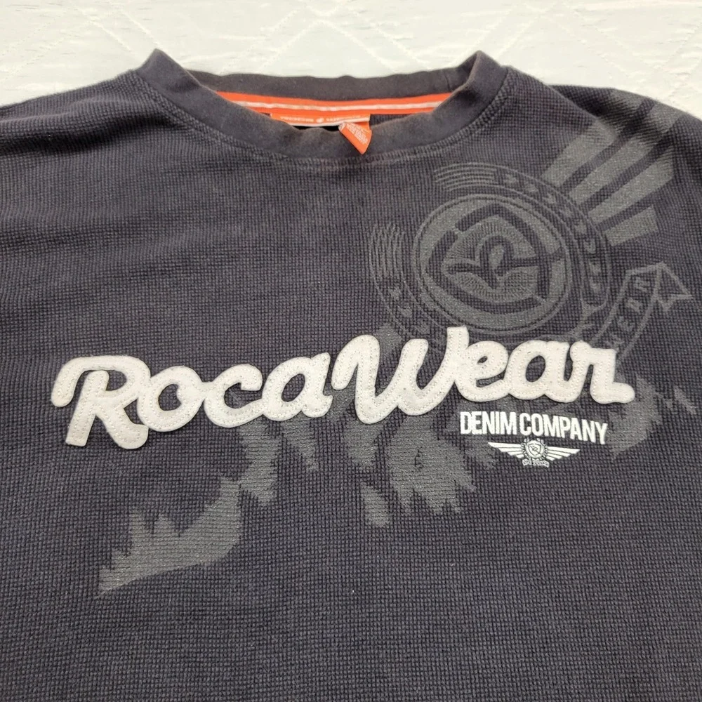 RocaWear black long sleeve thermal shirt size 3XL